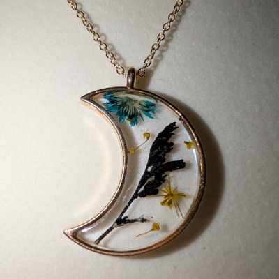 Gold Moon Blue and Black