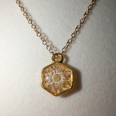 Small Gold and White