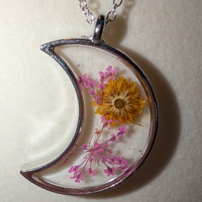 Silver Moon Orange & Pink